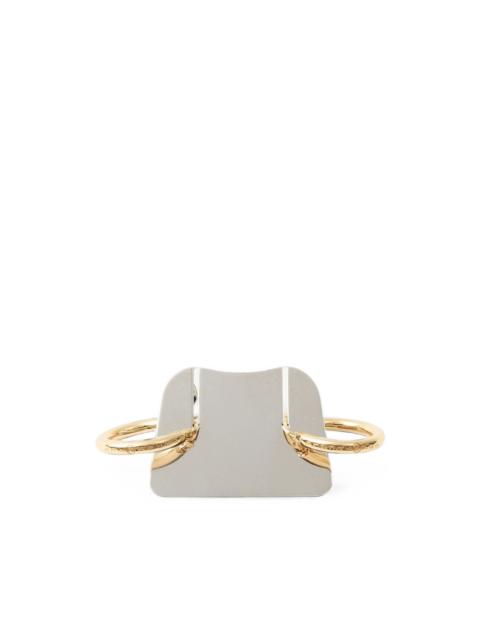 MM6 Maison Margiela numeric-engraved vitrine earrings