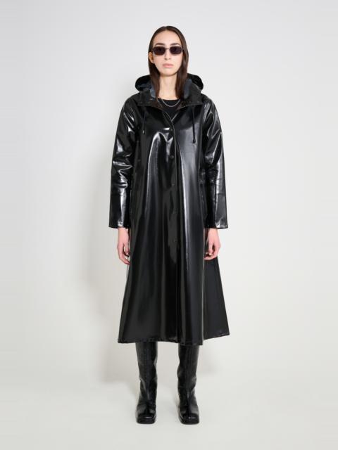 Stutterheim Mosebacke Long Opal Raincoat Black