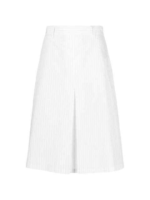 MM6 Maison Margiela pinstriped midi skirt