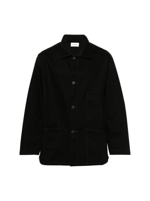 Lemaire straight-collar cotton shirt jacket