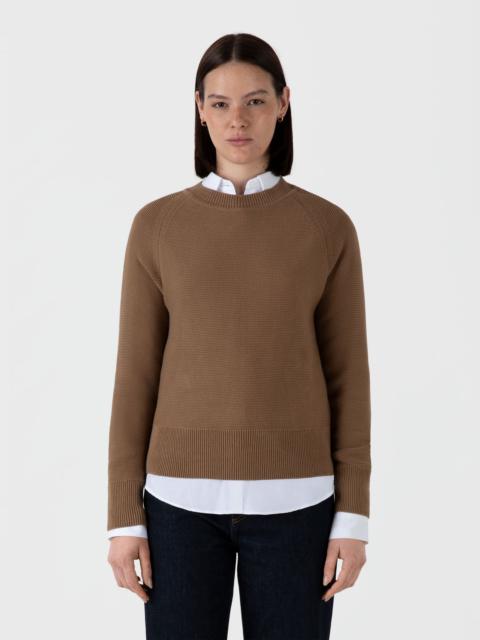 Sunspel Textured Cotton Jumper