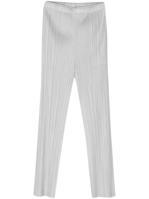 Pleated cropped trousers