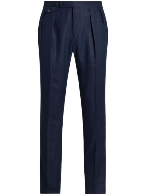 Polo Ralph Lauren pleat-detail linen trousers