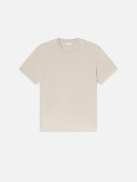 FRAME FRAME Logo Tee in Stone Beige