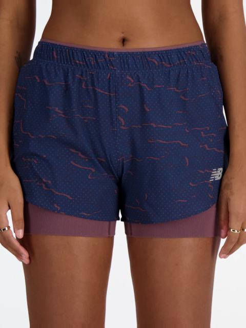 New Balance RC Printed 2-in-1 Short 3"
