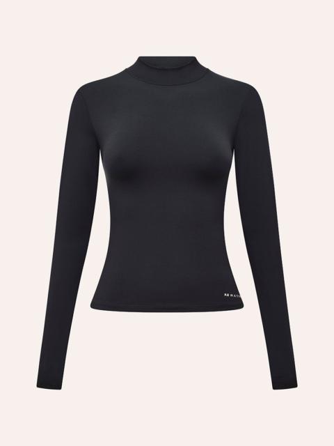 P.E NATION FOUNDATION MOCK NECK LONG SLEEVE TOP IN BLACK