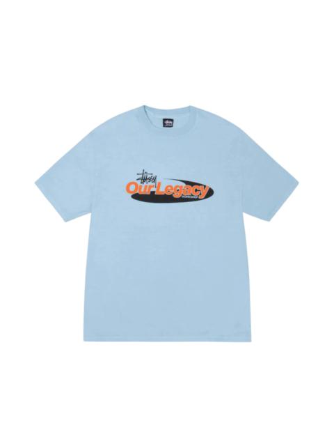 Stüssy Stussy x Our Legacy Work Shop Swirl Pigment Dyed Tee Baby Blue