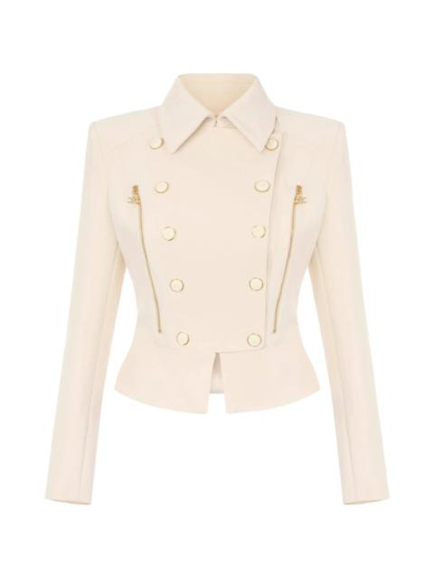 ELISABETTA FRANCHI Elisabetta Franchi Jacket In Double Layer Stretch Crêpe Fabric