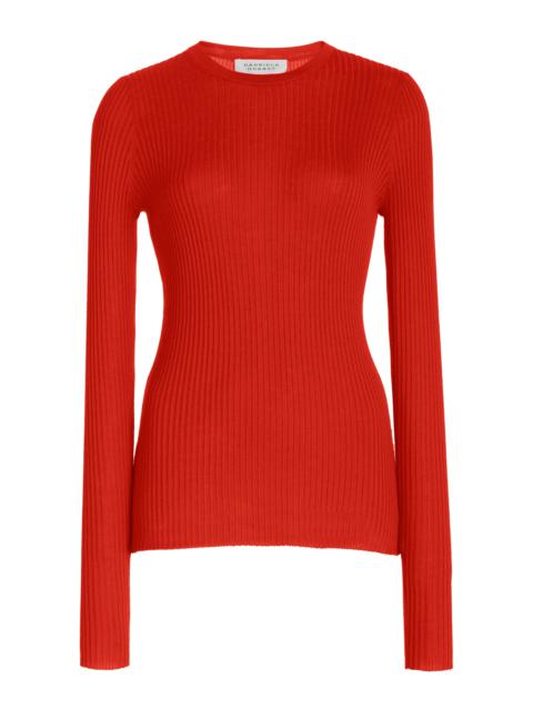 GABRIELA HEARST Browning Knit in Red Topaz Silk Cashmere