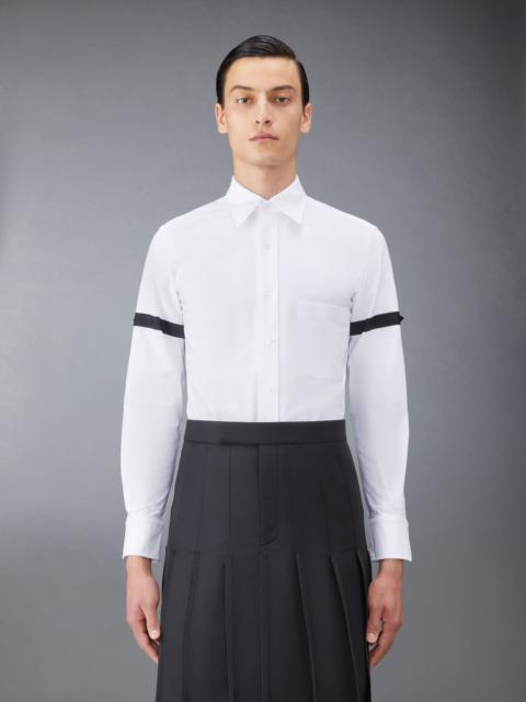 【関税込み】thom browne Patchwork shirt Thom Browne logo-patch Shirt | Blue | FARFETCH