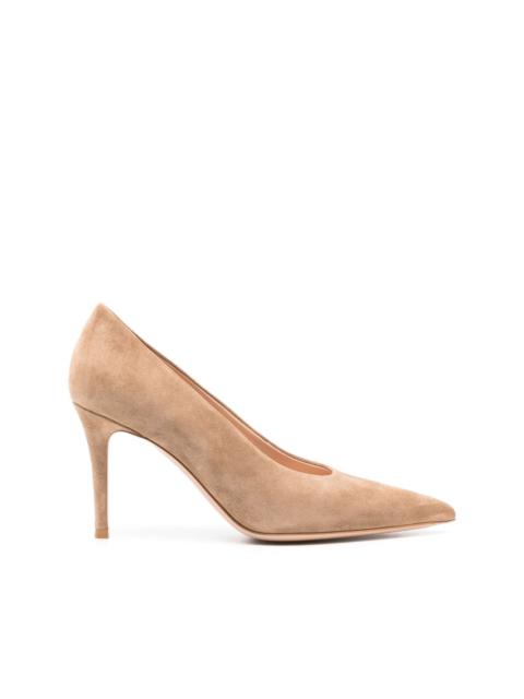 Robbie 85mm suede pumps