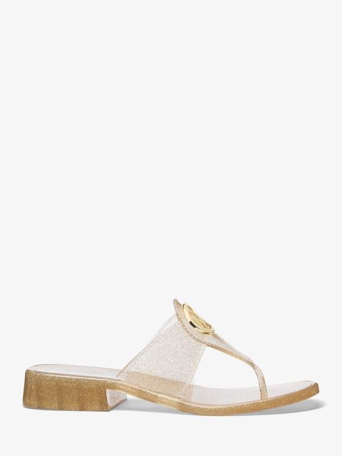 MICHAEL KORS Hannah Glitter Jelly Thong Sandal