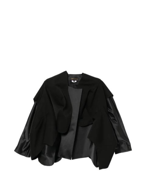 Comme Des Garçons Polyester Satin x Wool Doeskin Jacket