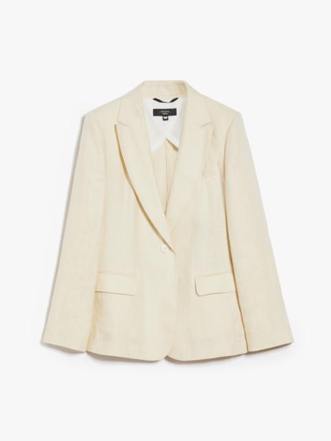 WEEKEND Max Mara NALUT Linen canvas blazer