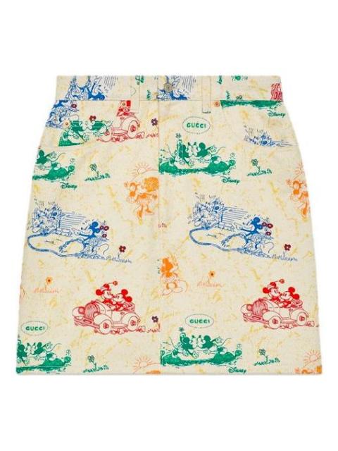 GUCCI (WMNS) Gucci X Disney Mickey And Minnie Skirt 'Beige' 539778-XDA28-9192