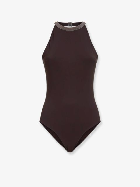 Brunello Cucinelli Stretch One Piece Swimsuit