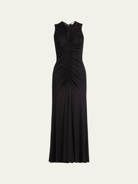 Isabel Sleeveless Keyhole Maxi Dress