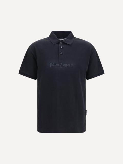 Palm Angels Cotton Polo with embroidered logo