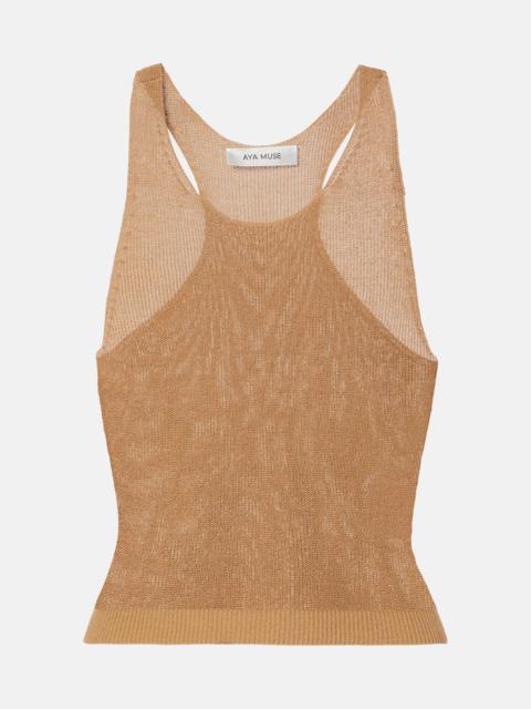 AYA MUSE Ribbed-knit tank top