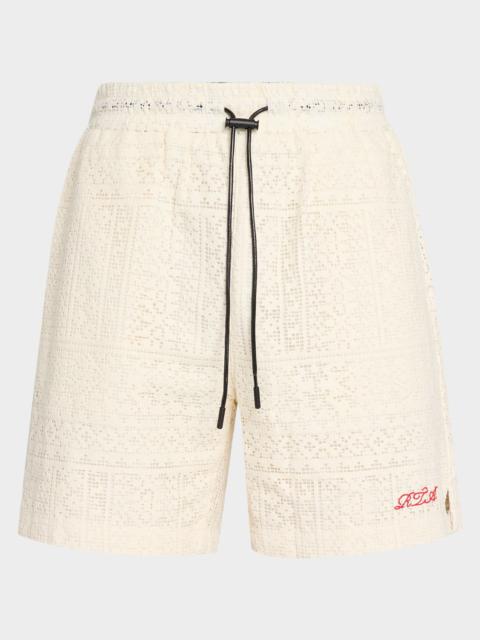 RTA Men's Chaparral Clyde Cotton Crochet Shorts