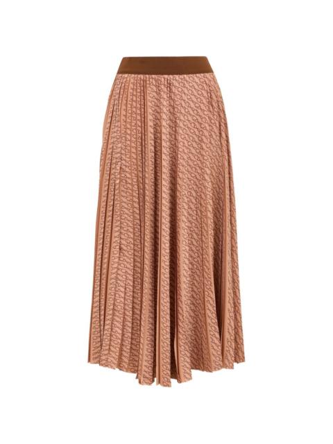 Herno graphic pleated skirt