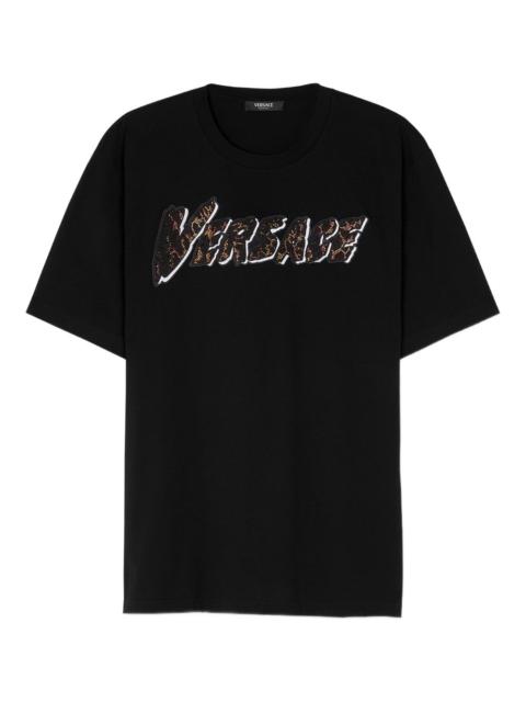 VERSACE embellished logo T-shirt