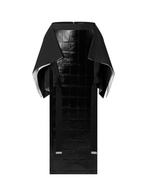 Louis Vuitton Lambskin Panel Side Tie Skirt