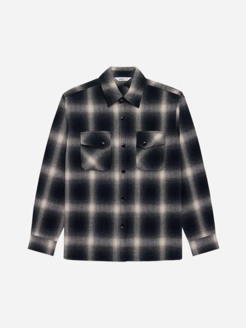 3sixteen Crosscut Flannel - Black Ombre Plaid