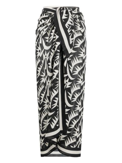 MATTEAU graphic-print silk sarong