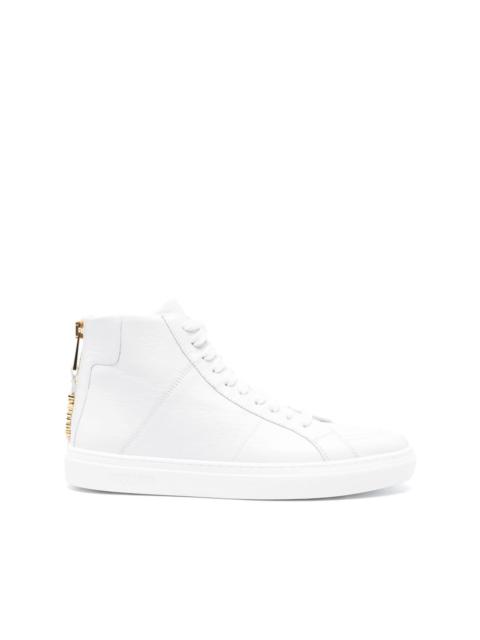 Moschino leather hi-top sneakers