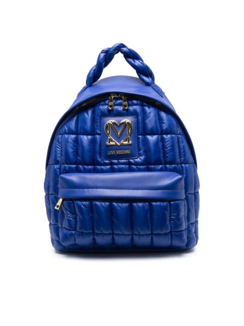 Moschino padded logo-lettering backpack