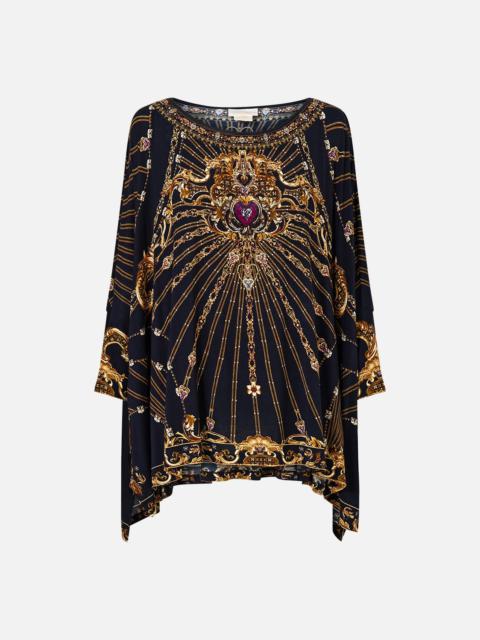 CAMILLA SCOOP NECK SLOUCH TEE