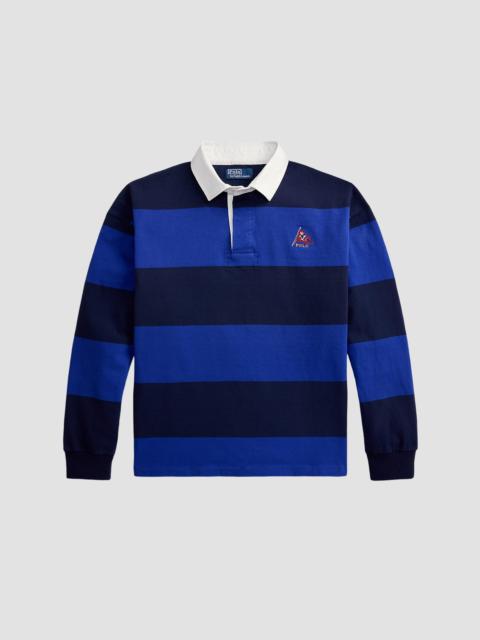 Polo Ralph Lauren Men's Striped Jersey Rugby Shirt - Cruise Royal Newport Navy