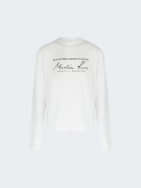 Martine Rose 로고 인쇄 crewneck 스웨터