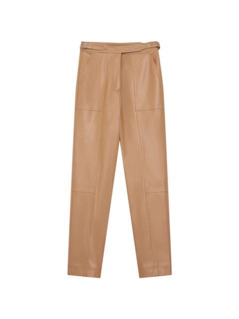 Elisa belted-waist trousers