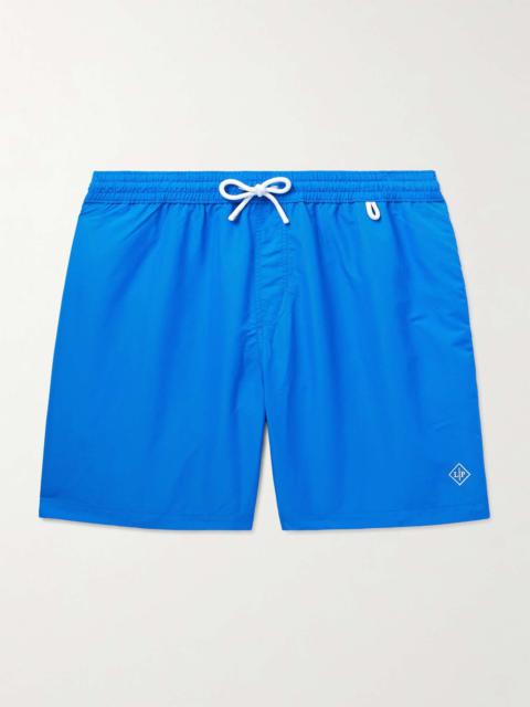 Bay Straight-Leg Mid-Length Logo-Print Swim Shorts