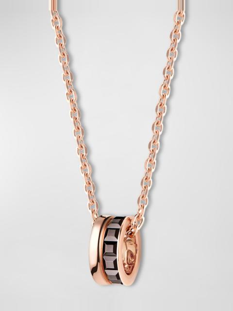 Boucheron Quatre 18K Rose Gold & Brown PVD Mini Pendant Necklace
