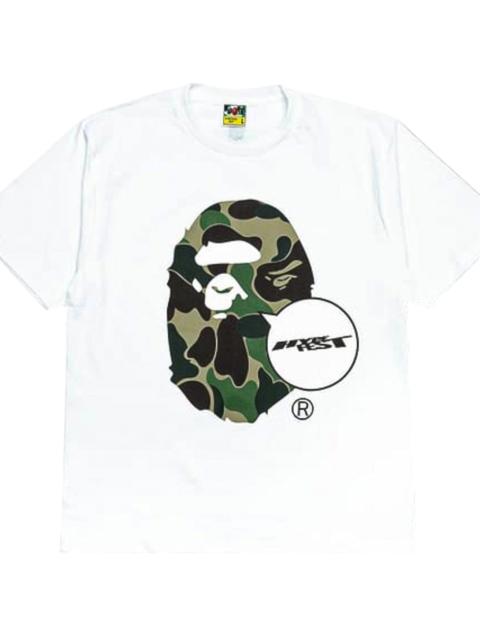 A BATHING APE® Hypefest Ape Head Logo Short Sleeve T-Shirt "White - Keychain Set" BHTAKS