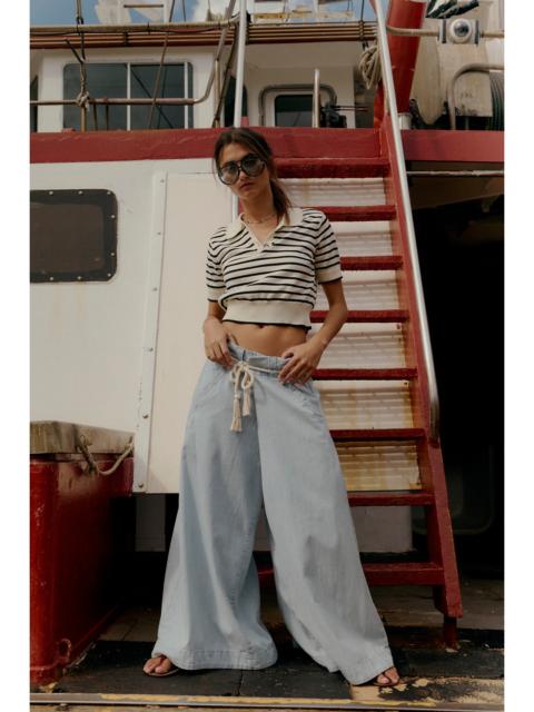 FREE PEOPLE We The Free Harbor Wrap Wide Leg Jeans