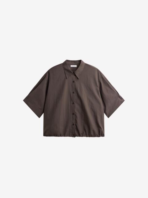 The Frankie Shop Comporta Drawstring Shirt - Brown
