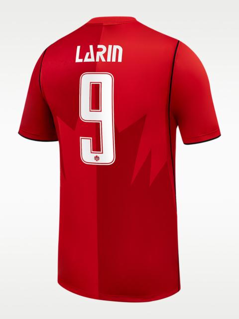 Nike Cyle Larin Canada Soccer 2026 Stadium Home Men's Nike Dri-FIT Soccer Jersey