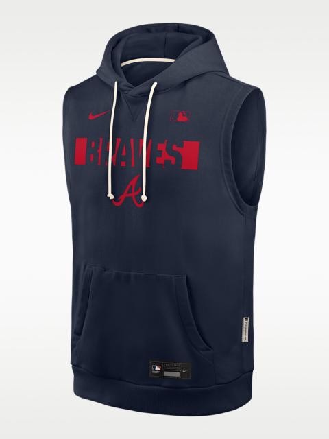 Nike Atlanta Braves Authentic Collection Standard Issue Men's Nike Dri-FIT MLB Sleeveless Pullover Hoodie