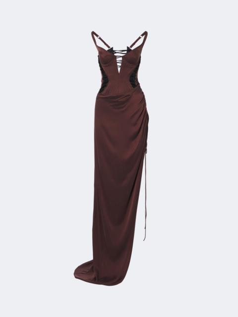 MARIA LUCIA HOHAN Ruched corset gown