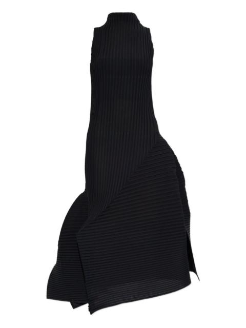 ISSEY MIYAKE pleated high-neck dress