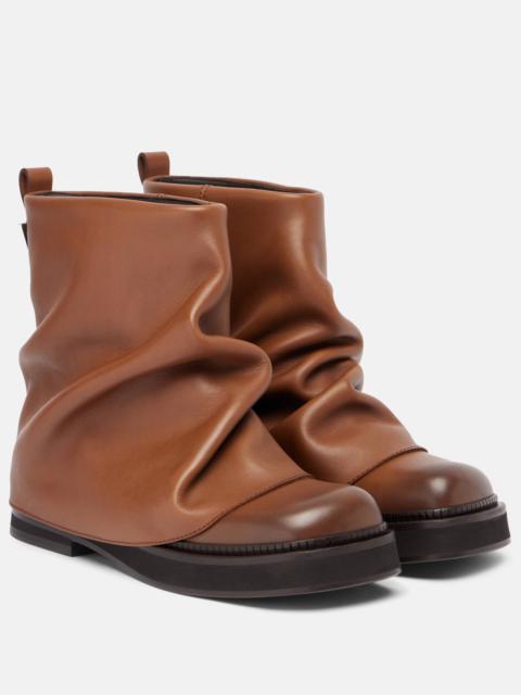 THE ATTICO Mini Robin leather combat boots