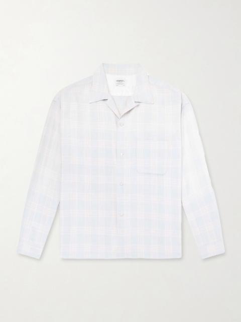 SAINT M×××××× Convertible-Collar Checked Flannel Shirt