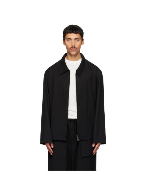 Y-3 Black Wool Tailored Blouson Jacket