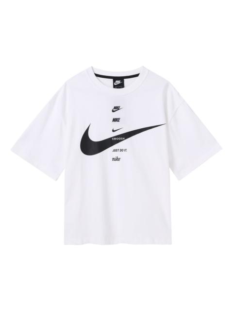 Nike (WMNS) Nike AS W Nike Sportswear SWSH Top SS White CU5683-100