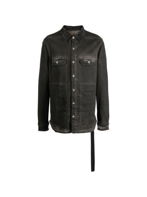 Rick Owens DRKSHDW garment-dyed shirt jacket