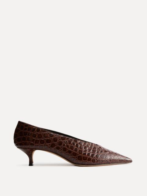 LE MONDE BÉRYL Babouche Kitten / Castagna Leather